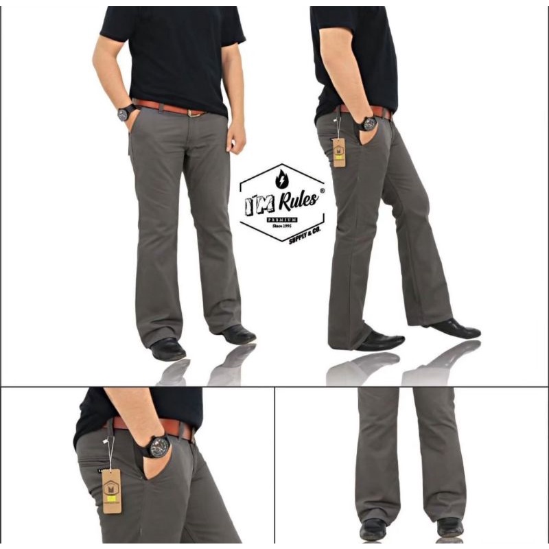 moxsa second store-celana cutbray pria celana chino panjang cutbray pria celana chino panjang pria