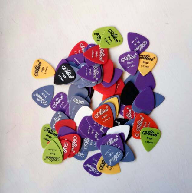 Pick gitar isi 100 Alice 100F matte nylon pick guitar pick