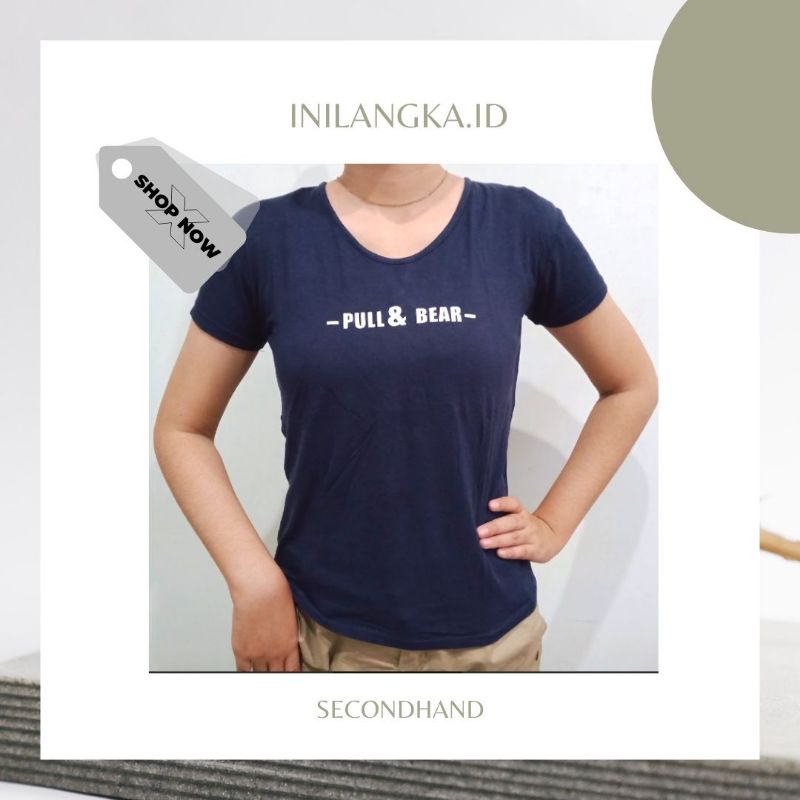 PRELOVED kaos pull and bear