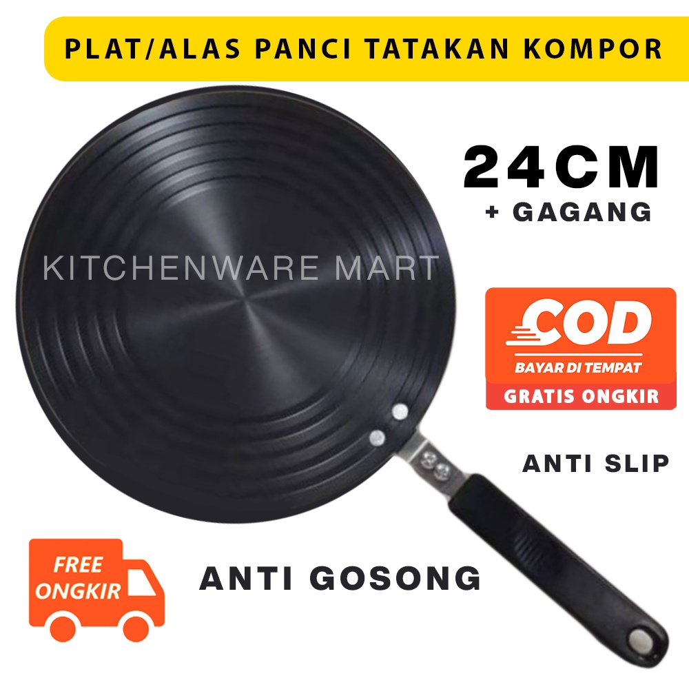 Plat Diffuser Nupon -Tatakan Panci Nupon -ALPOT- Alas Panci- DEFROST TRAY coating PFOA FREE FOOD GRADE- Untuk Kompor Gas