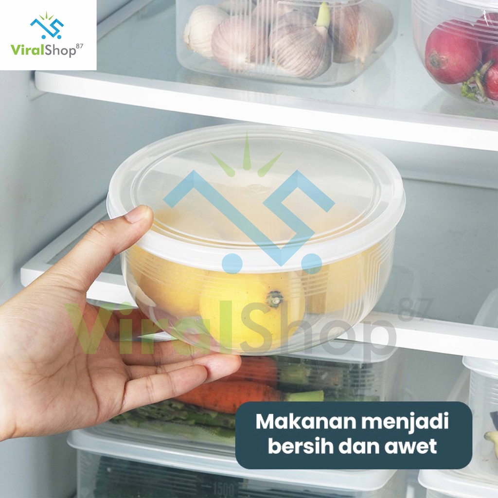 Kotak tempat penyimpanan Makanan toples plastik transparan