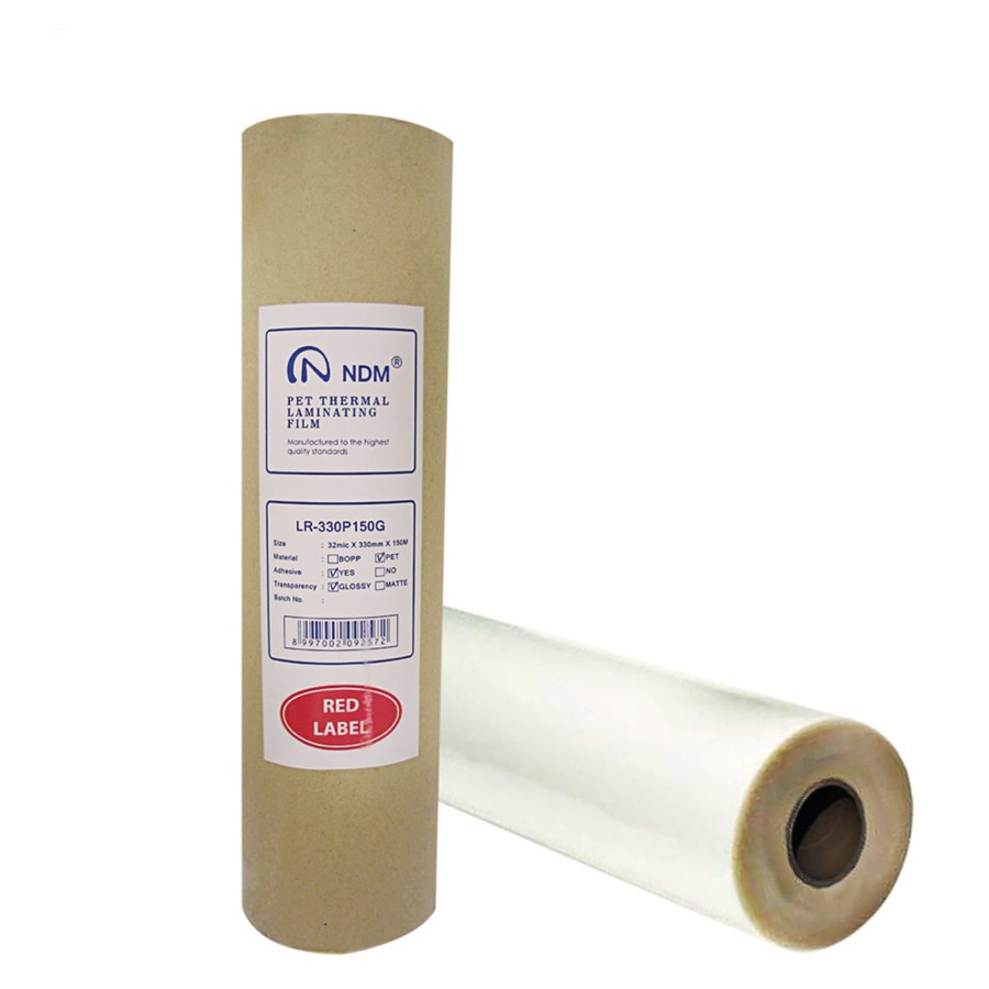 

Plastik Laminating Roll NDM Laminating Film Roll Glossy /Doff 330mmX150meter