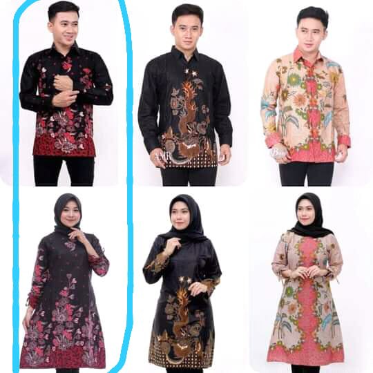 Kemeja Koko Kombinasi Batik Pekalongan