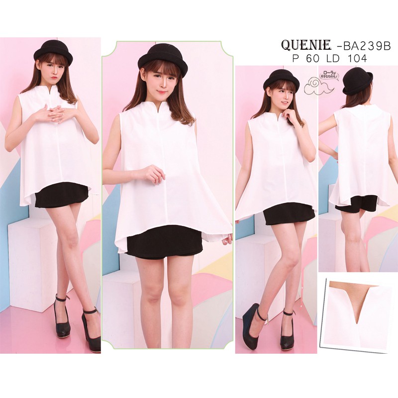 QUENIE TOP  - Atasan Blouse Modern Wanita Premium HQ