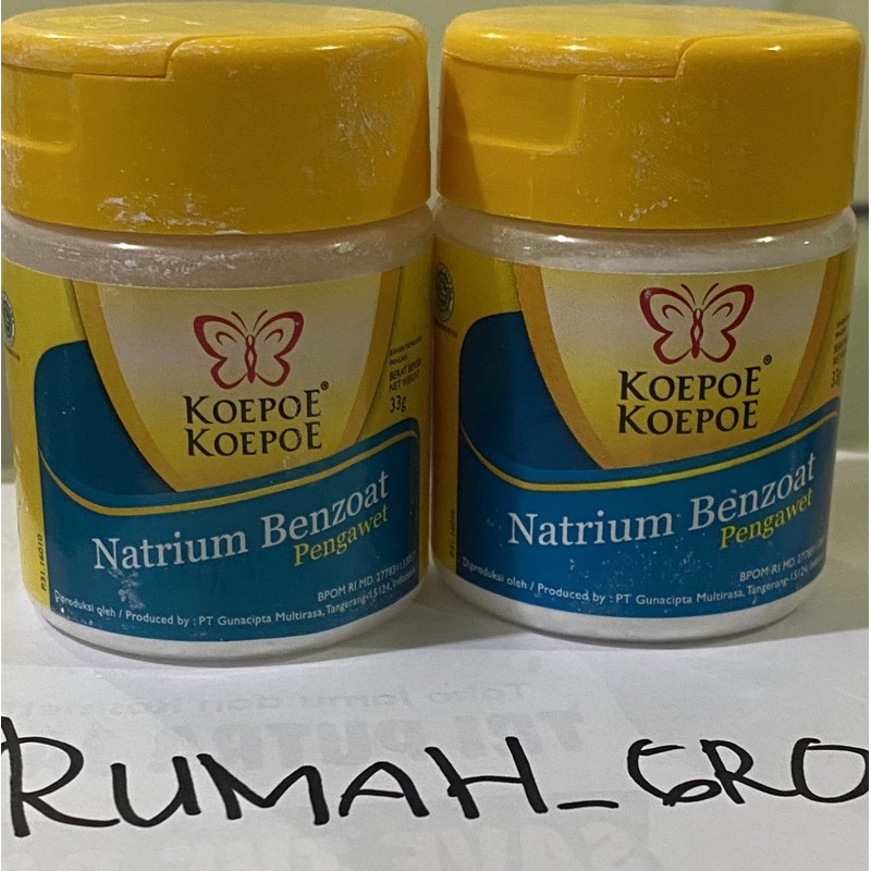 

Natrium Benzoat koepoe koepoe 33gr