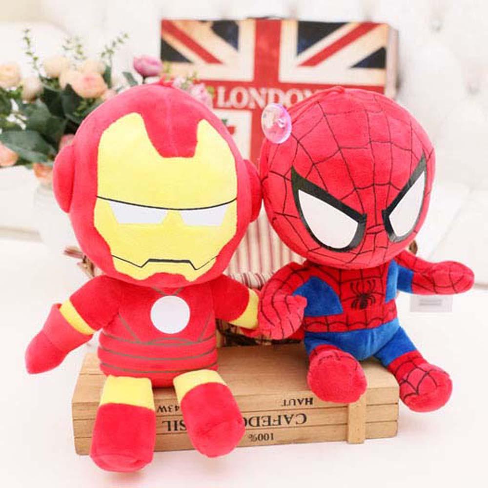 Quinton Marvel Avengers Untuk Anak Mainan Lembut Iron Man Captain America Batman Spiderman Mainan Mewah