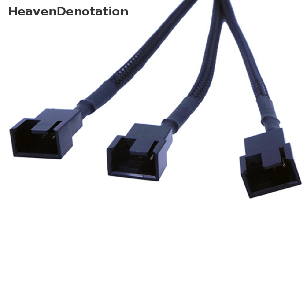 (Heavendenotation) Molex Kabel Adapter Splitter 3 Pin / 4pin 12v Bahan Tembaga Untuk Power Fan Komputer