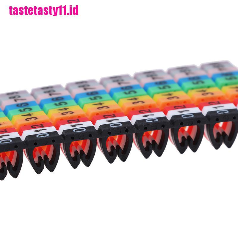 100 Pcs / lot Label Penanda Kabel RJ45 CAT5 / CAT6 Tahan Air