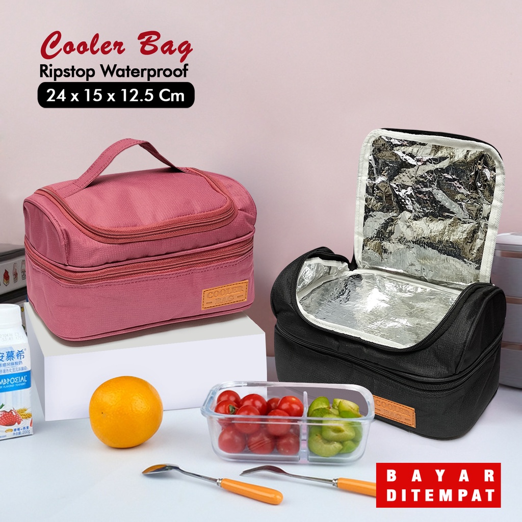 Tas pendingin Asip Coolerbag Asi polos waterproof cooler bag tahan panas dingin  tas Insulin inner aluminium foil tas tempat botol asi dan ice gel tas tempat menyimpan asi