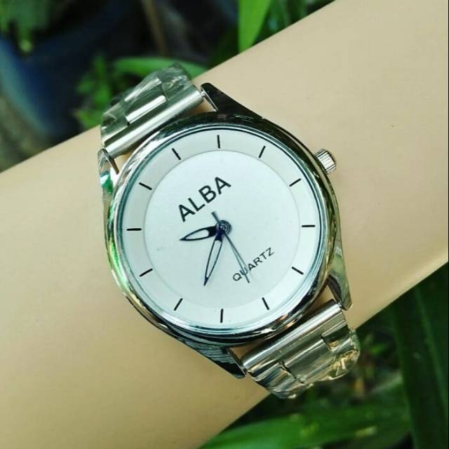 JAM TANGAN ALBA RANTAI SILVER (AE001)