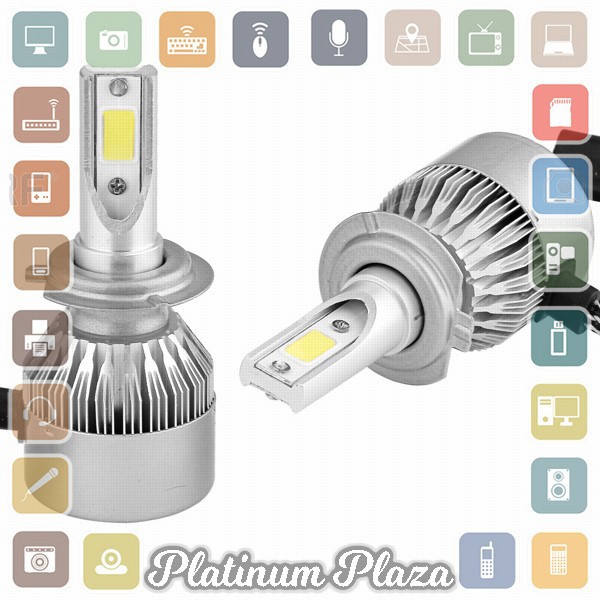 Lampu Mobil Headlight LED H7 COB 2 PCS - C6 - White`FMO13K-