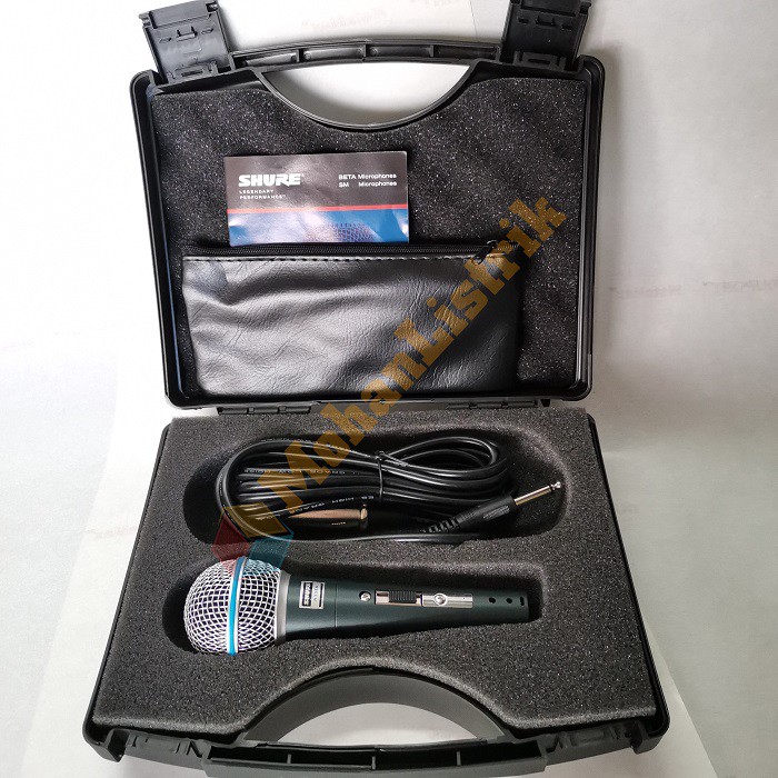 Microphone Mic Vocal Tangan Shure BT 58A Koper On Off Beta 58A