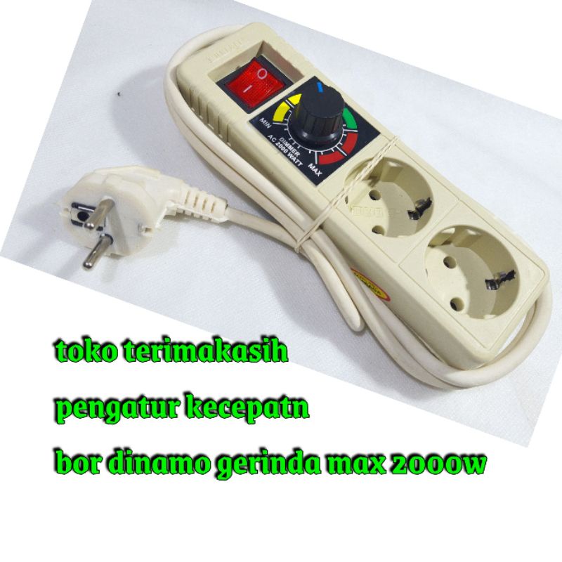 Jual TTBDG Dimmer 2000w pengatur kecepatan bor grinda mesin dinamo