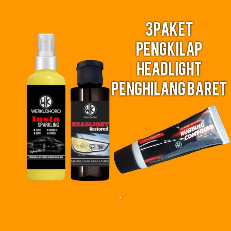 Paket 2 Penghilang Baret Lecet Mobil Compound Body Poles Kompon