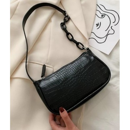 SHOULDER BAG CROCO RANTAI WANITA/VINTAGE CROCO RANTAI FASHION BAG KOREA