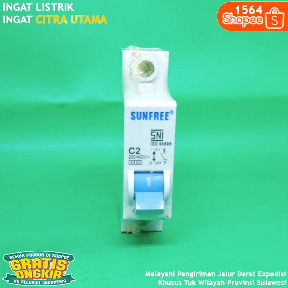 MCB MURAH BERKUALITAS 2A IP SUNFREE K1564