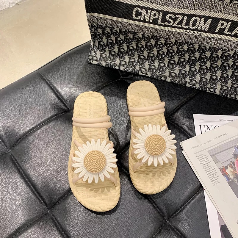 Sandal Flat Tali Jelly Bunga Daisy Sandal Women Import Real Pict Aladdin88