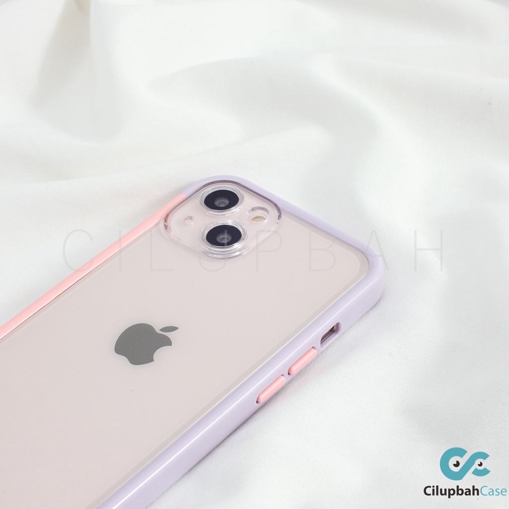 Clear Softcase With Bumper Side 2 Color Full Lenscover For iPhone X XS XR XSMAX 11 12 13 MINI PRO MAX