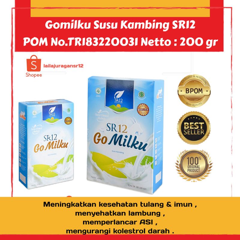 

GO MILKU SR12 SUSU KAMBING ETAWA 200 GRAM