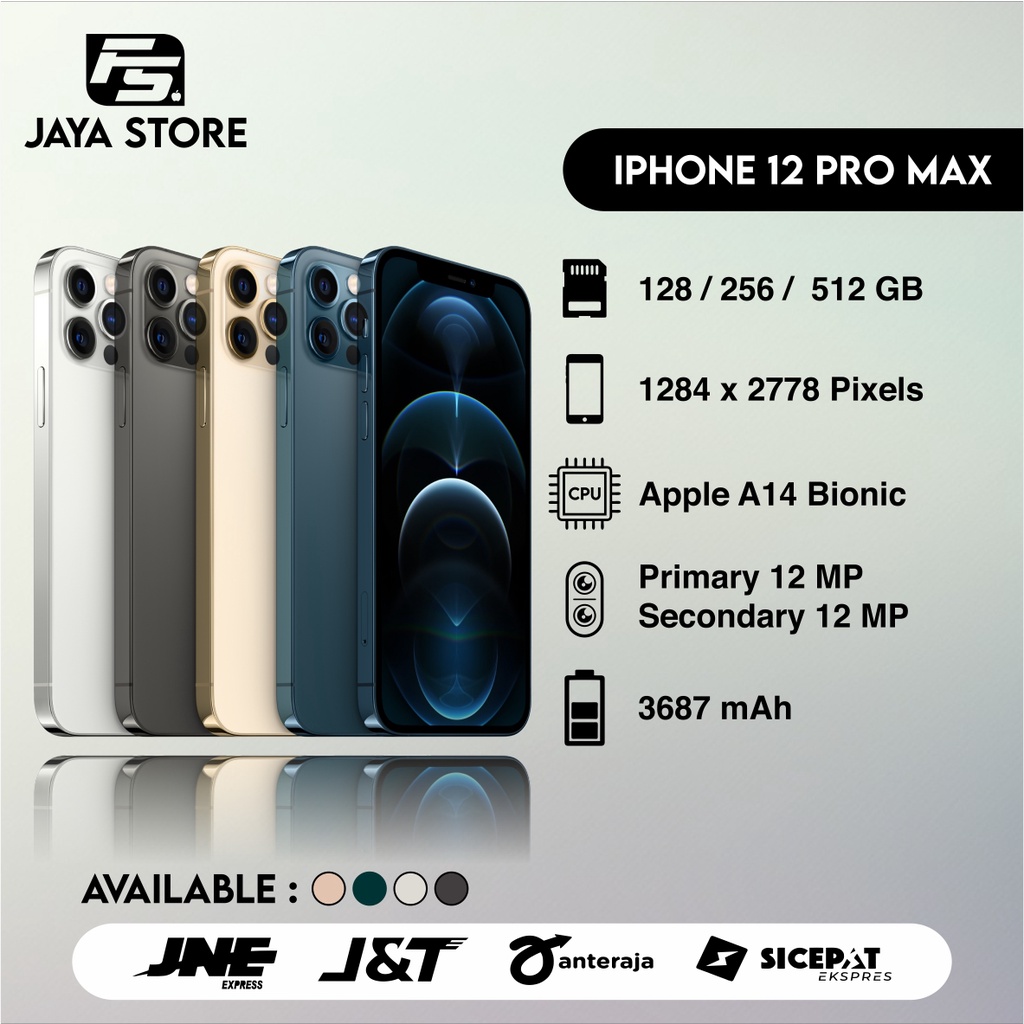 Jual IPHONE 12 PRO MAX 128 / 256 GB FULLSET SECOND ORIGINAL GOOD ...