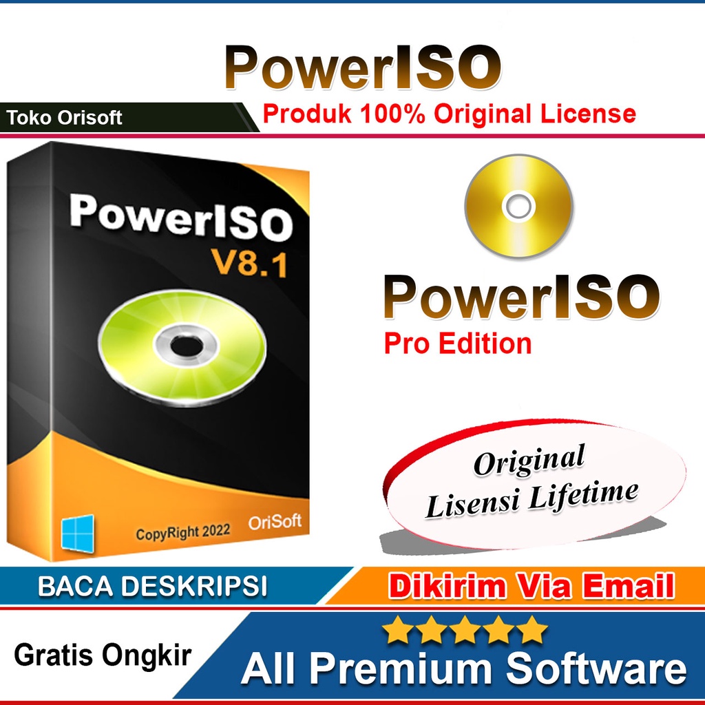 Lisensi Power ISO v8.5 Terbaru 2023 Lifetime Full Version