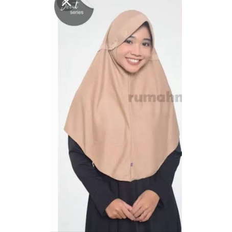 Kerudung Anak Instan| Kerudung sekolah Rabbani Innova warna coklat muda