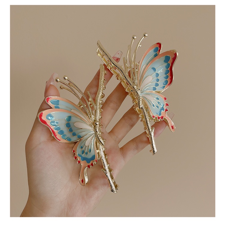 Jepit Rambut Model Butterfly Warna-Warni Untuk Wanita