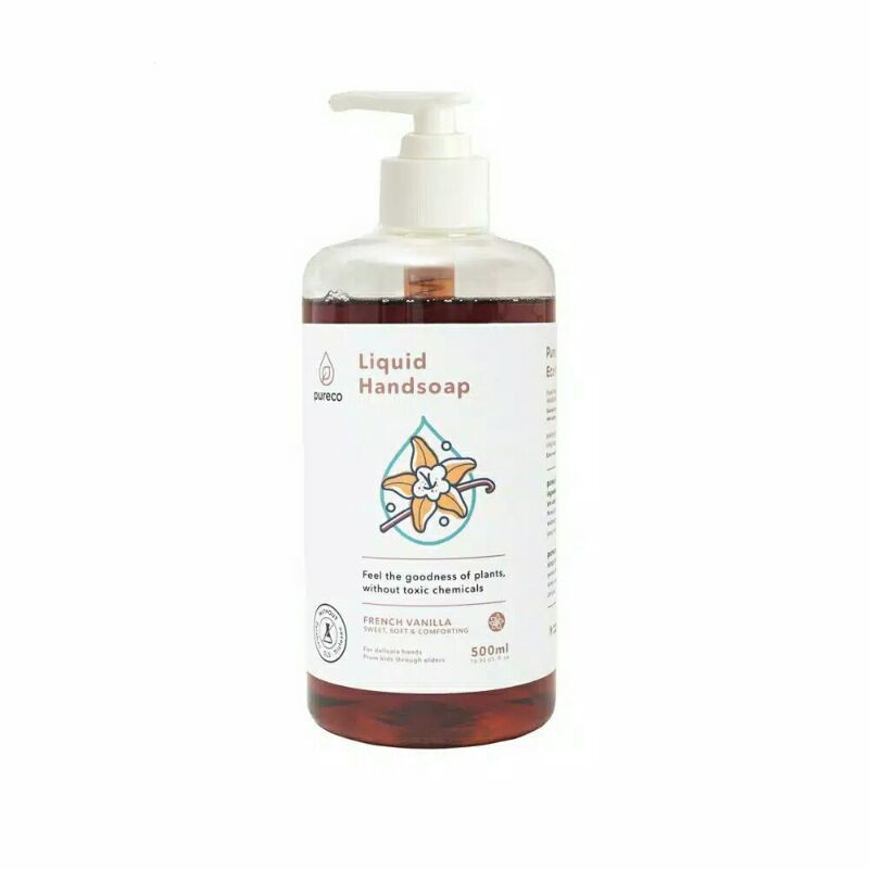 Pureco Liquid Handsoap French Vanilla Sabun Cuci Tangan 500ml