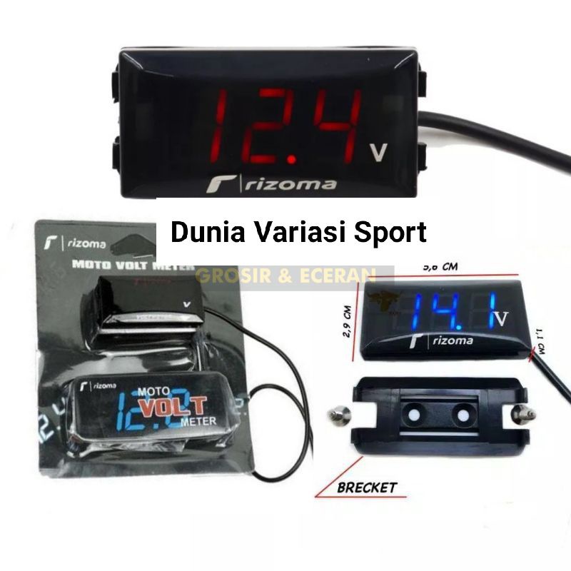 Volt Meter Motor Volt meter Aki Digital Alat Pengukur Aki Motor