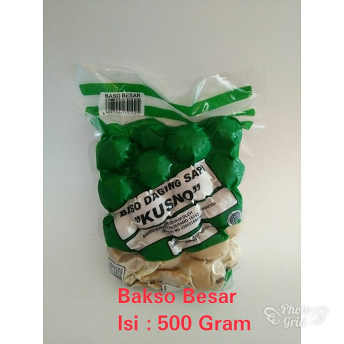 

Bakso Sapi Besar Daging Sapi Pak Kusno 500 Gram