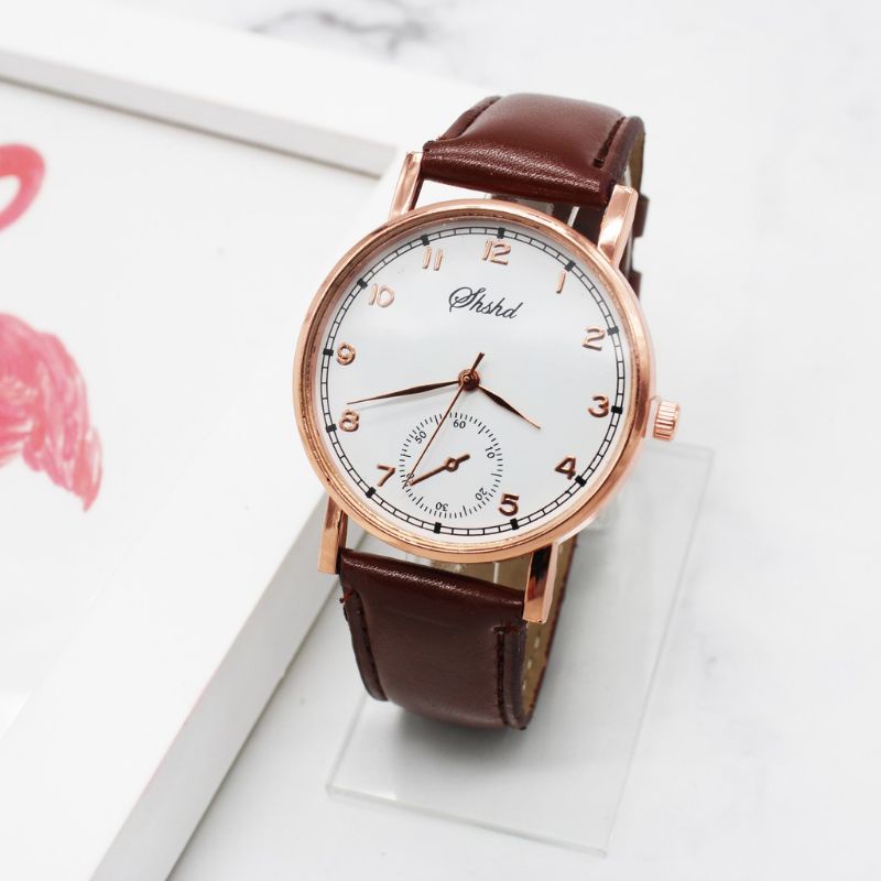 JAM TANGAN SHSHD TERBARU FASHION WANITA JAM TANGAN TALI PU JAM TANGAN MURAH JAM IMPORT MURAH-1