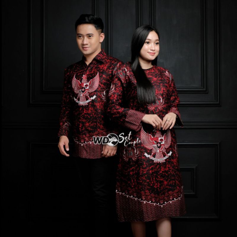 COUPLE BATIK KEMEJA TUNIK GARUDA