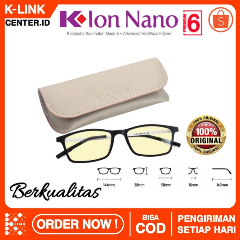 K-ION NANO PREMIUM 6 ORIGINAL K-LINK KACAMATA KESEHATAN PRIA WANITA Kacamata premium6