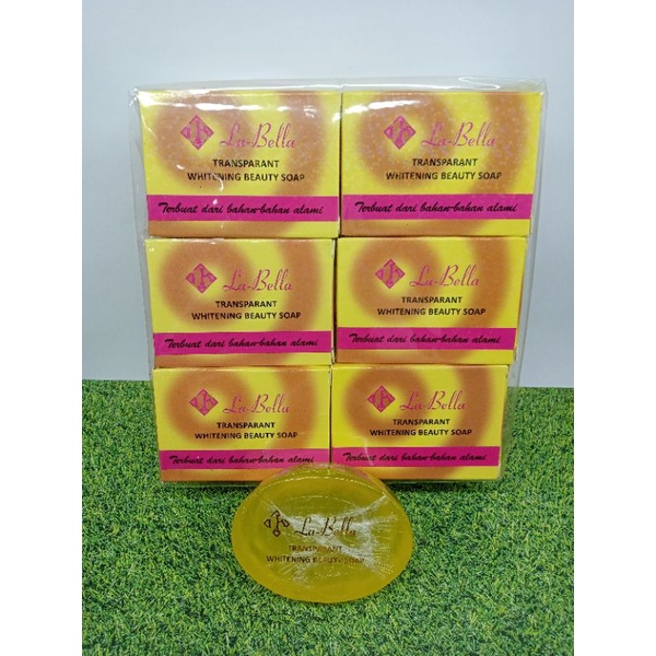 SABUN LA-BELLA TRANSPARANT WHITENING BEAUTY SOAP // La-Bella Besar LUSINAN !