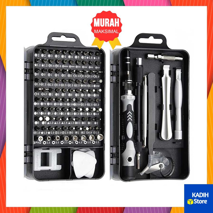 Jual OBENG SET 115 In 1 SCREWDRIVER SERVICE HP ELEKTRONIK LAPTOP KAMERA ...