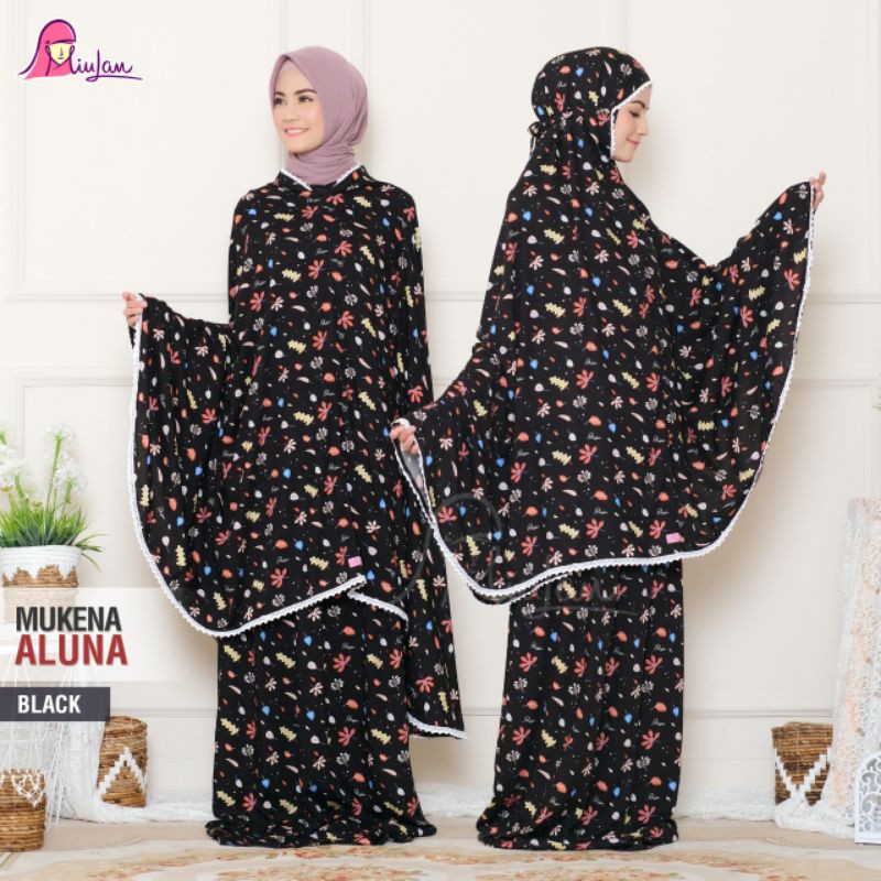 COD Mukena Aluna Miulan Original Mukena Dewasa Mukena Rayon Free Tas Terbaru
