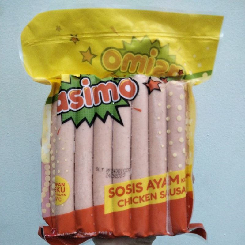 

Asimo Sosis Ayam 500gr (isi 15pc)