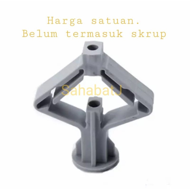 Nylon Toggle Gypsum Abu-Abu / Pengencang Skrup gypsum / Pengunci sekrup Gipsum / Alat Plastik Karet Abu Abu Sekerup gisum