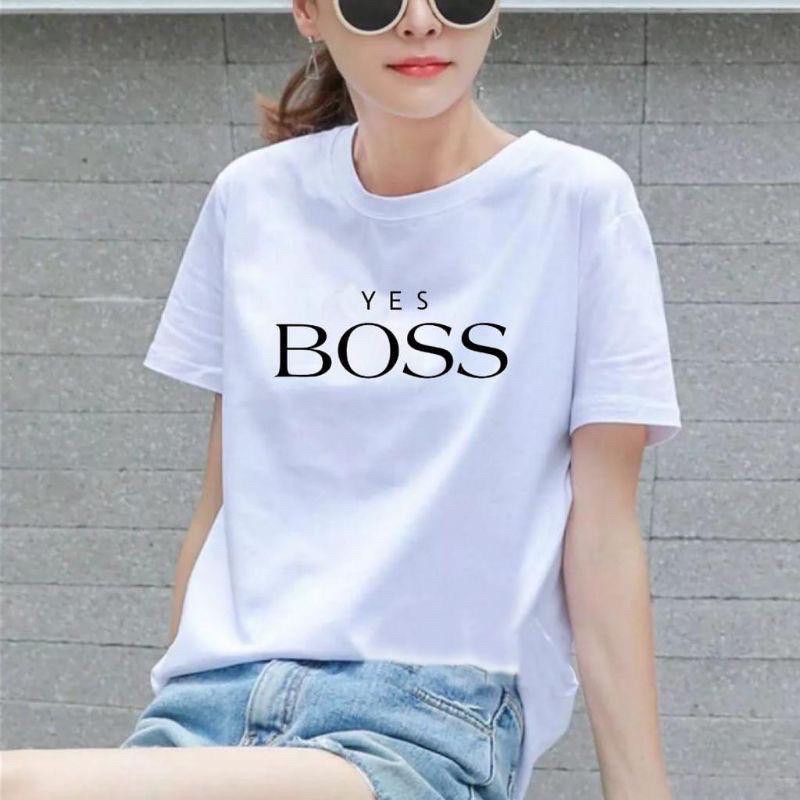 kaos yes boss kaos wanita kaos pria kaos distro kaos yes boss kaos terlaris