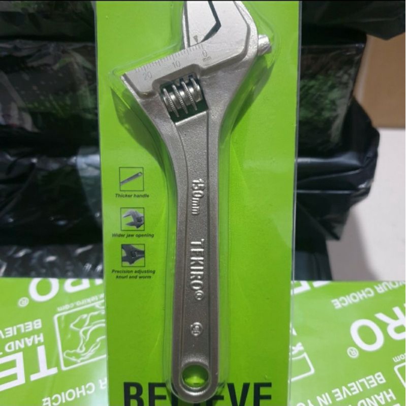 KUNCI INGGRIS TEKIRO 6 INCHI ADJUSTABLE WRENCH TEKIRO 6 INCHI