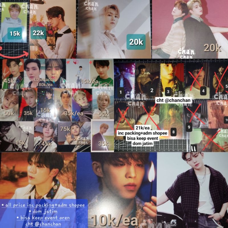 Photocard postcard pc seventeen face the sun attacca your choice semicolon scoups jeonghan joshua mi