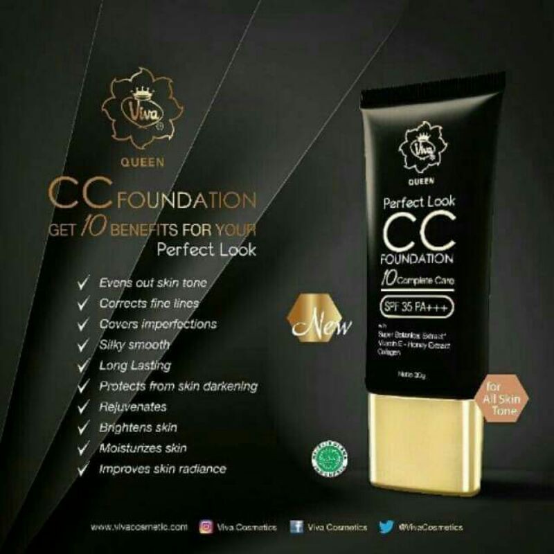 ViVa Queen  CC foundation / foundation viva alas bedak viva