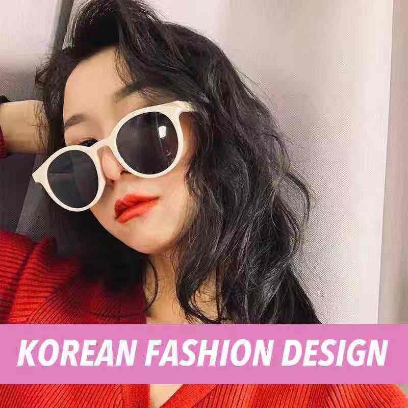 Kacamata Vintage Fashion Korea Bulat Mata Kucing Sungglasess-3