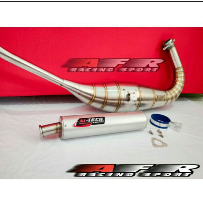 knalpot aitech ninja R RR stainless suara garing kemrincing
