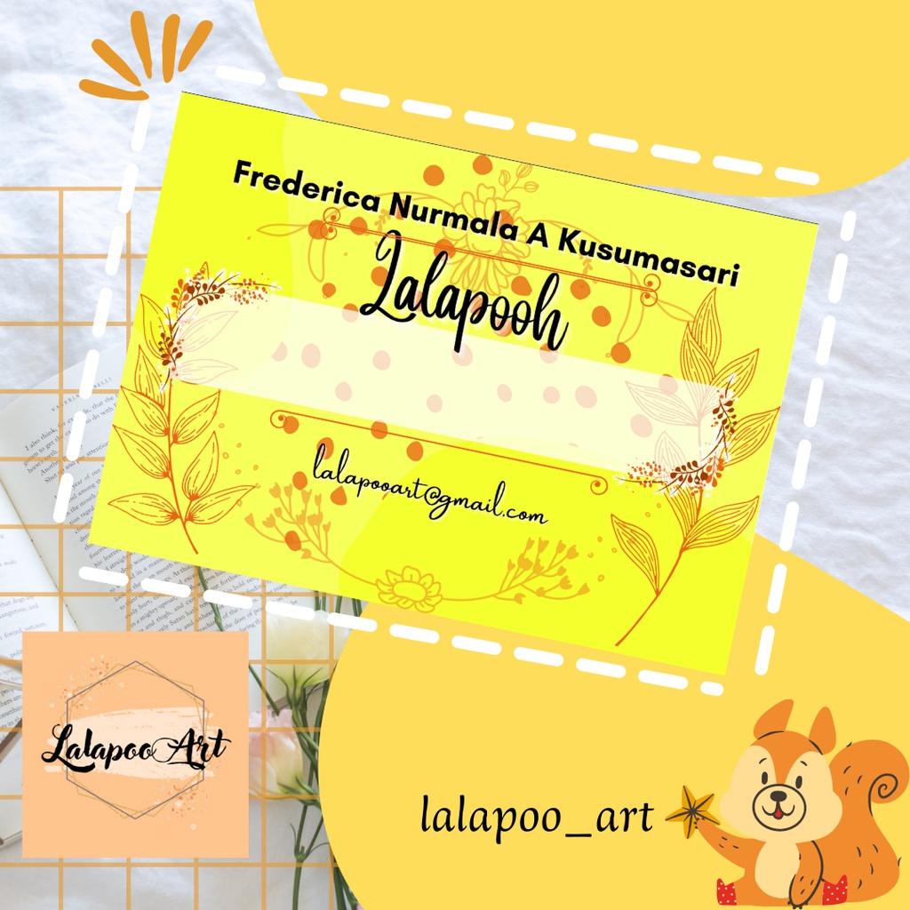 

Stiker Penanda buku atau barang motif flora cantik 14 PCS