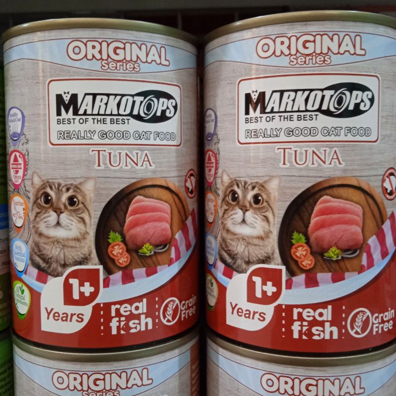 Makanan Kucing Markotop 400gr Cat food Kaleng Basah 400 gram Adult - Tuna