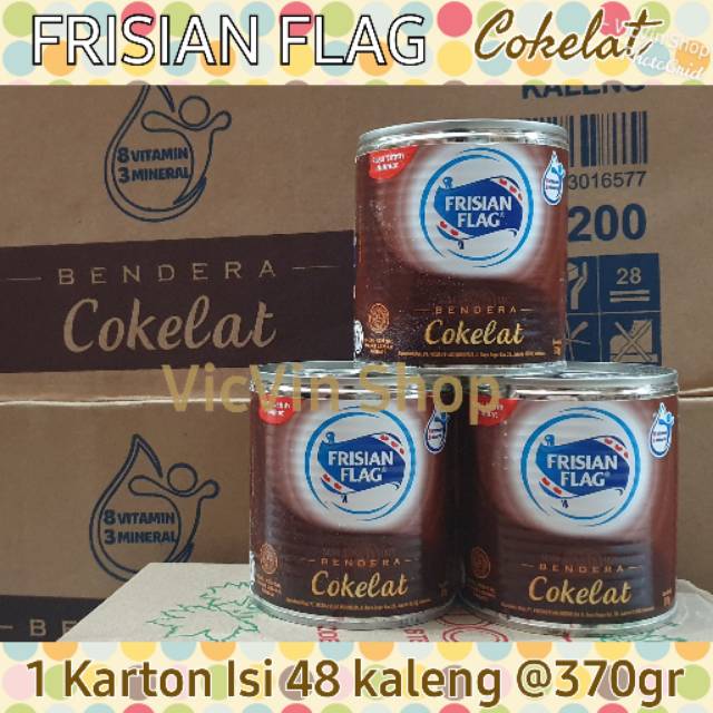 Frisian Flag Susu Kental Manis Kaleng 370gr ,  1 karton/dus