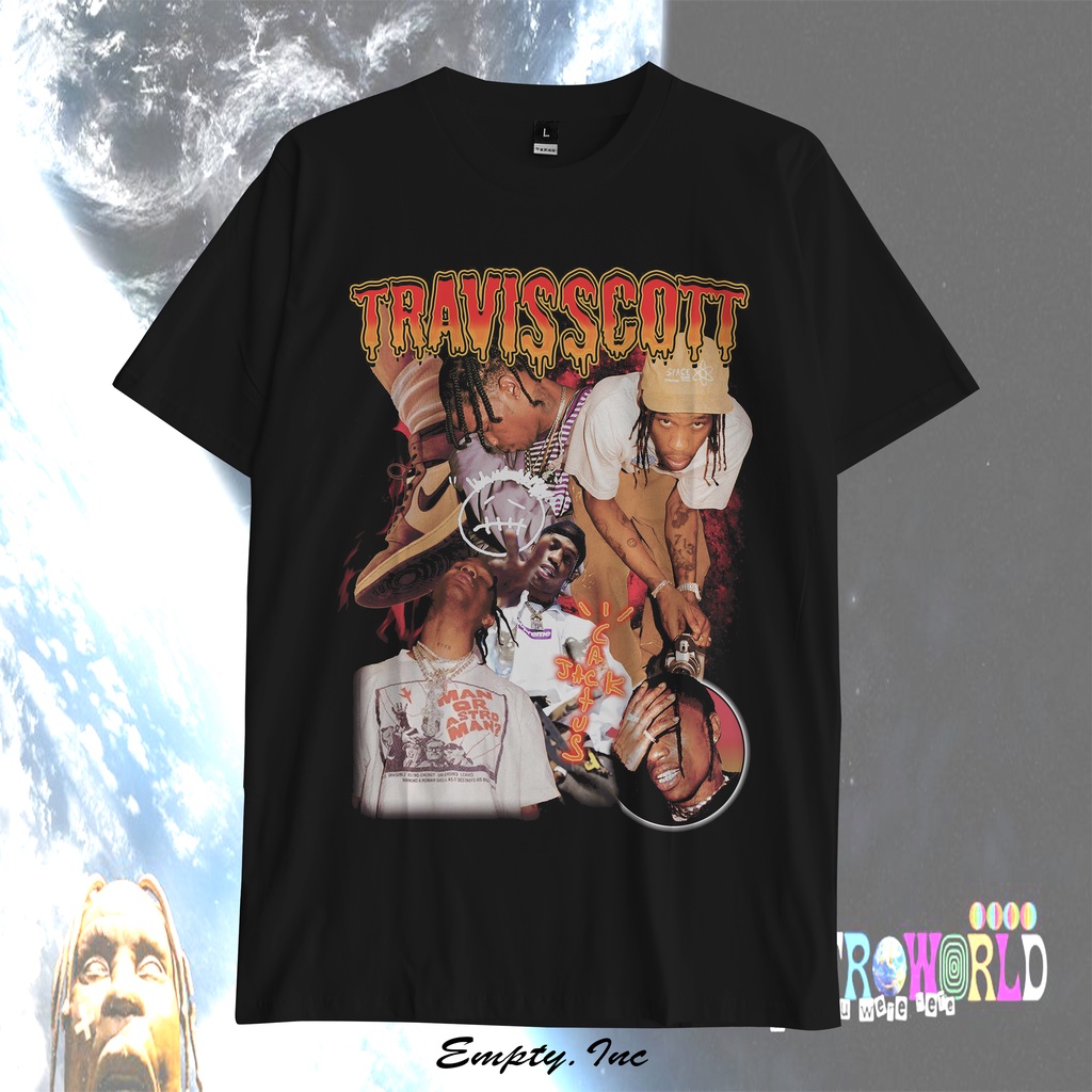 Travis Scott Rap Tee Vintage Tee Bootleg