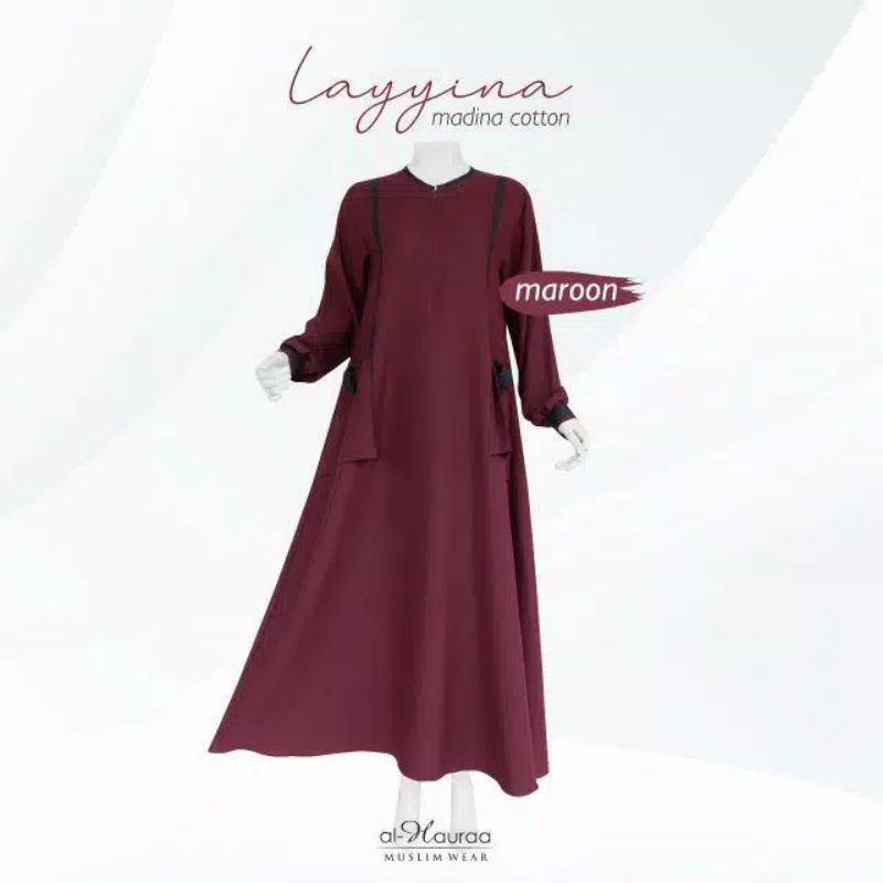 Preloved Gamis Layyina cotton Madina by Al-hauraa