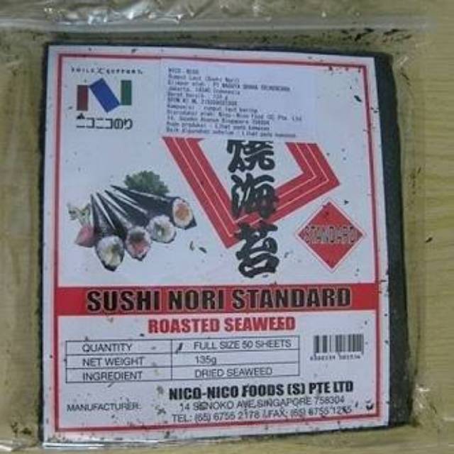 

Nori Merk Nico Nico, Jual Nori Murah, Grosir Nori Sushi, Grosir Nori Onigiri